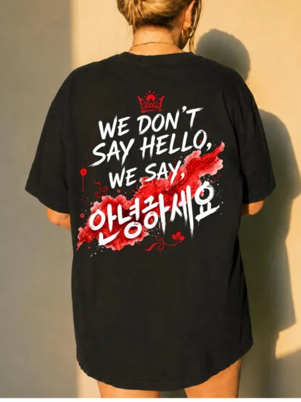 We Don’t Say Hello We Say 안녕하세요 Tee, Bangtan Arirang T Shirt